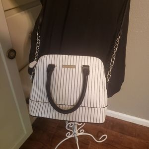 Madden Girl pin stripe purse